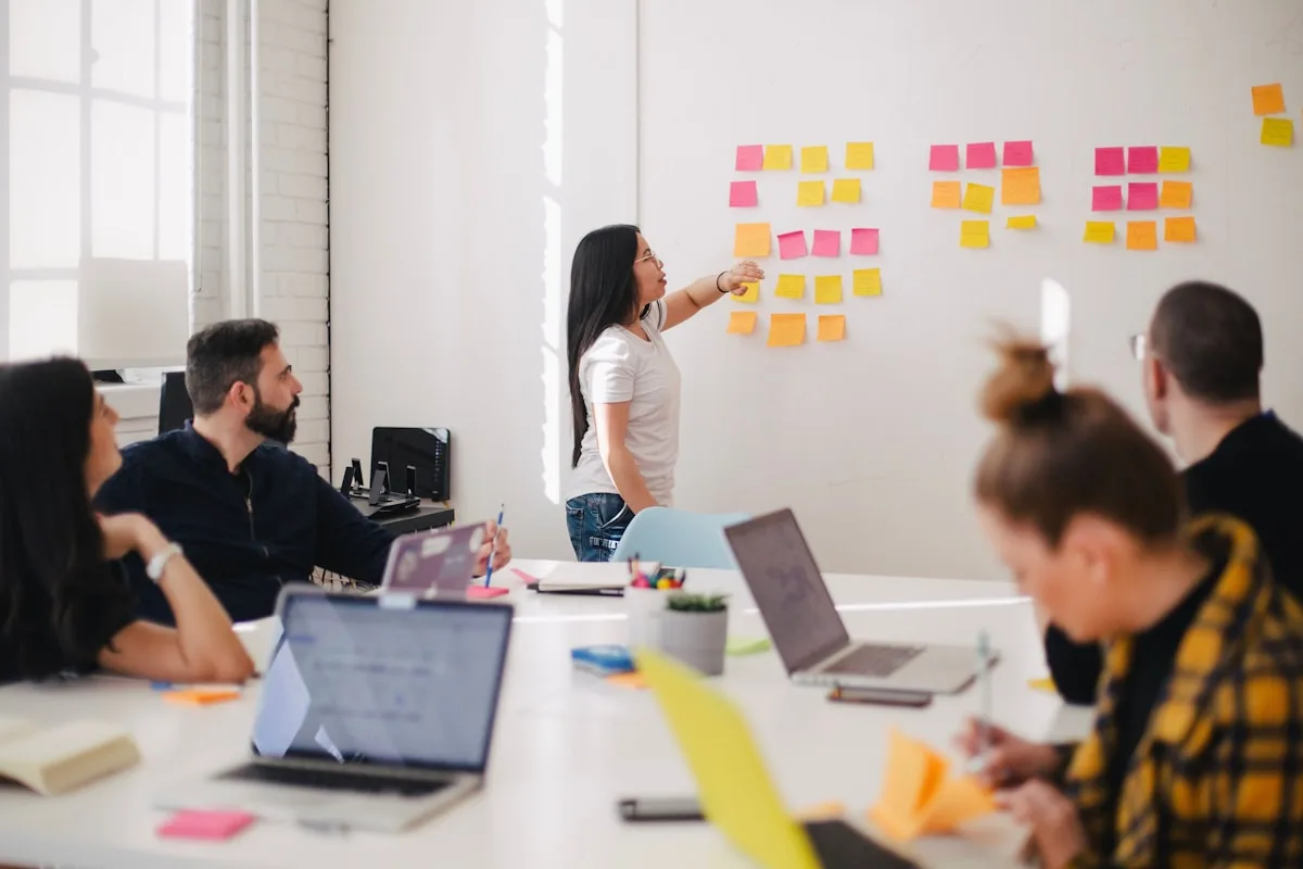 Team planning a custom software development project